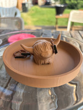 Load image into Gallery viewer, 3D Printed Highland Cow Ring Holders &amp; Trinket Trays