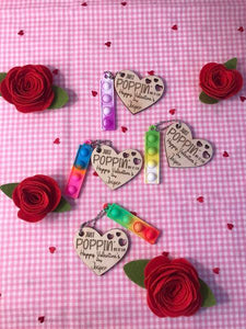 Pop Keychain Handmade Valentines