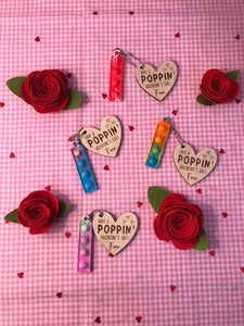 Pop Keychain Handmade Valentines