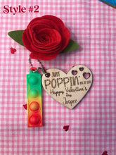 Load image into Gallery viewer, Pop Keychain Handmade Valentines