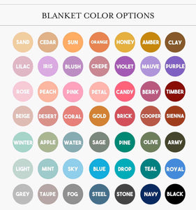 Personalized Fleece Name Blankets