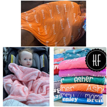 Load image into Gallery viewer, Custom Name Blankets