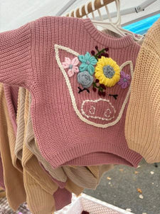 hand emroidered children's sweater