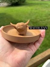 Load image into Gallery viewer, 3D Printed Highland Cow Ring Holders &amp; Trinket Trays