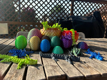 Load image into Gallery viewer, Ready to Ship! 3D Printed Dragon Eggs with Surprise Dragons!