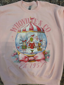 Pink Friday Snowglobe Custom Crewnecks