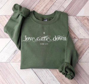 Pink Friday Love Came Down Custom Crewnecks