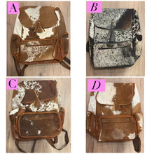 Load image into Gallery viewer, Gorgeous Hairon + Leather Backpsck Diaper Bag